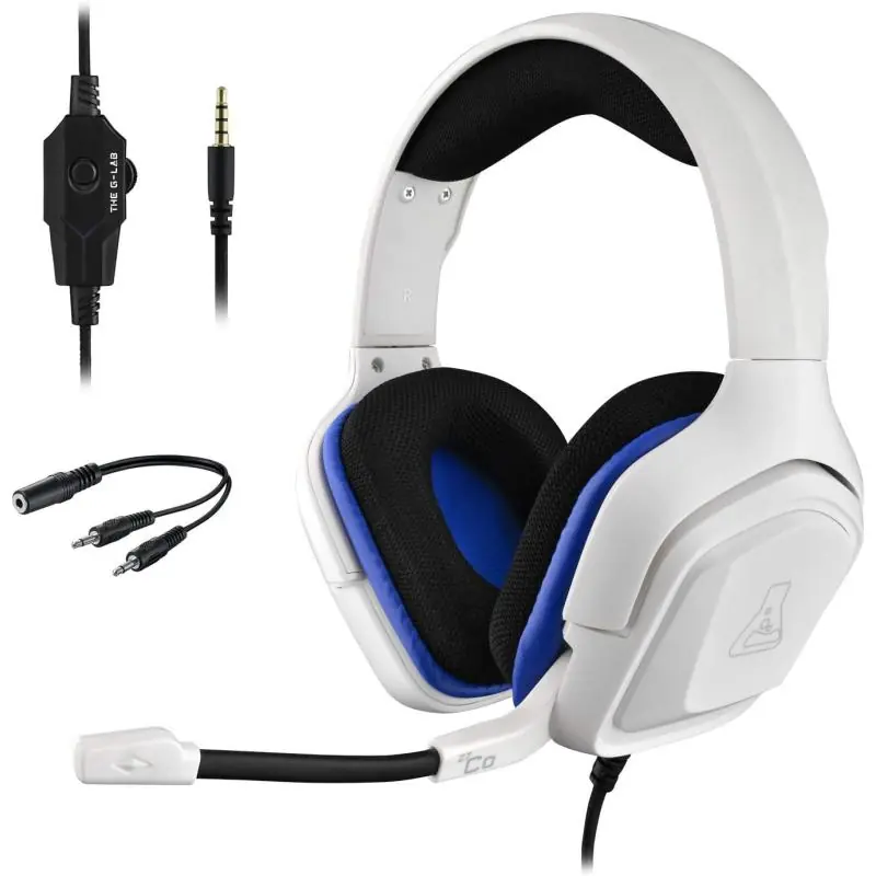 The G-Lab Korp Cobalt Auriculares Gaming Blancos