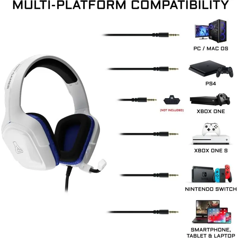 The G-Lab Korp Cobalt Auriculares Gaming Blancos