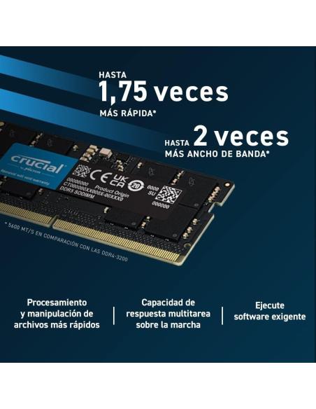 Crucial CT16G56C46S5 DDR5 SO-DIMM 5600MHz 16GB ECC CL46