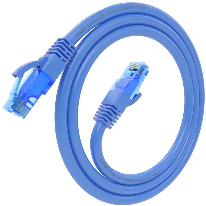 Aisens A135-0797 Cable de Red 50cm Cat.6 U/UTP Azul