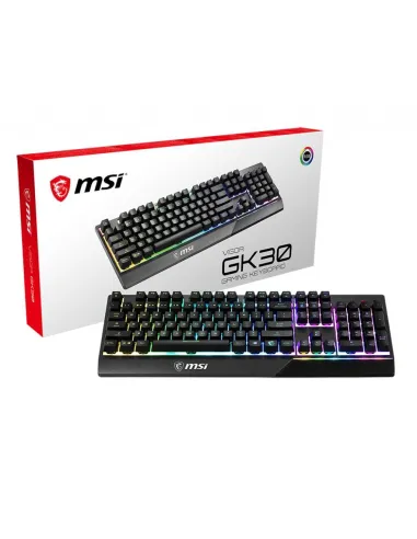 MSI Vigor GK30 Teclado LED RGB USB Negro