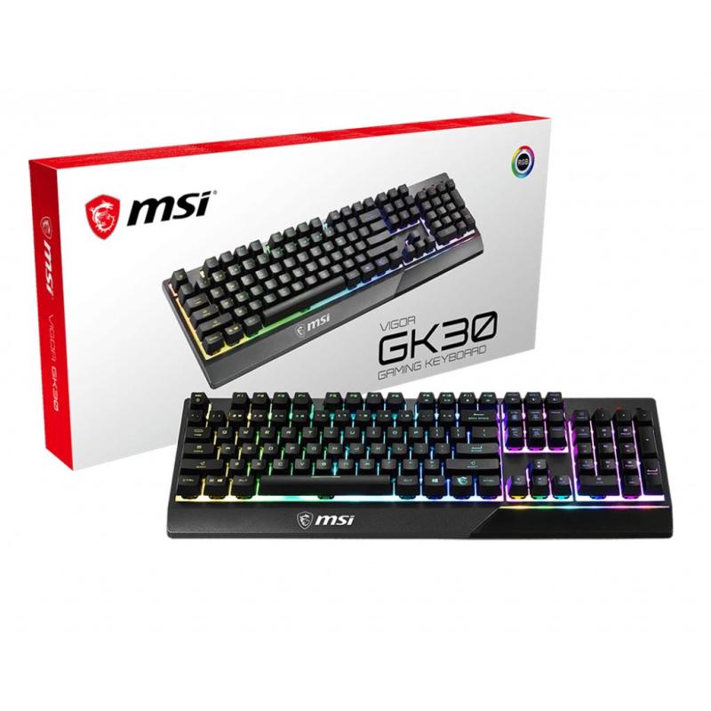 MSI Vigor GK30 Teclado LED RGB USB Negro