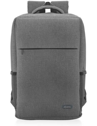 Aisens ASBG-BP081-GR Mochila para Portátil hasta 17" Gris