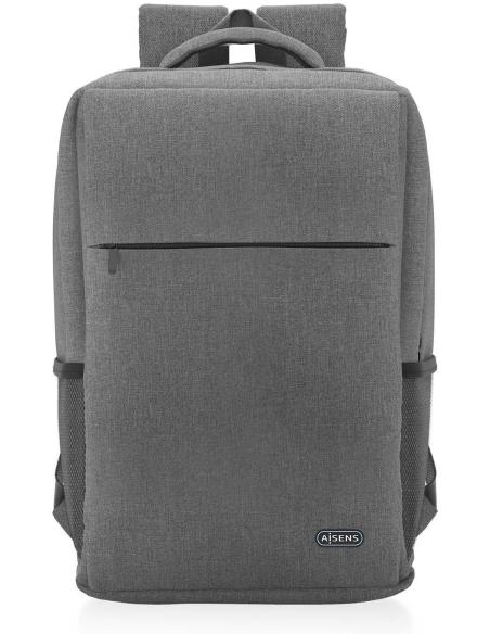 Aisens ASBG-BP081-GR Mochila para Portátil hasta 17" Gris