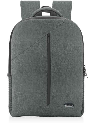 Aisens ASBG-BP084-GR Mochila Premium para Portátil hasta 15.6" Gris