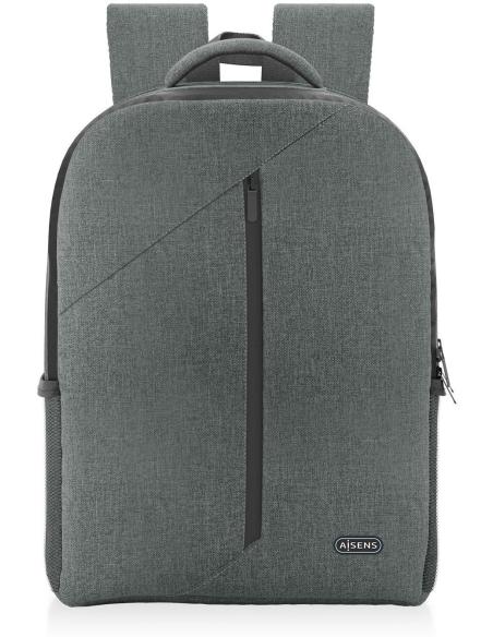 Aisens ASBG-BP084-GR Mochila Premium para Portátil hasta 15.6" Gris