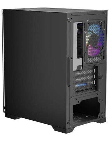 Keepout XC-201 GLASS Mini-Torre Micro-ATX USB-A Negro