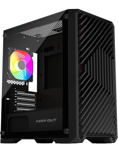 KeepOut XC-220 GLASS Mini-Torre Micro-ATX USB-A Negro
