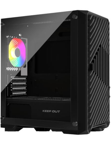 KeepOut XC-220 GLASS Mini-Torre Micro-ATX USB-A Negro