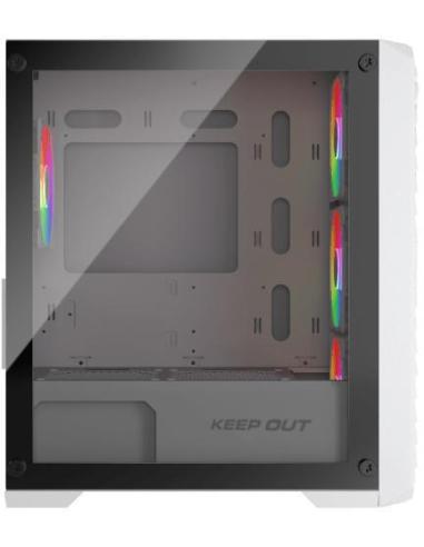 Keepout XC-220W GLASS Mini-Torre Micro-ATX USB-A Blanca