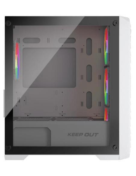 Keepout XC-220W GLASS Mini-Torre Micro-ATX USB-A Blanca