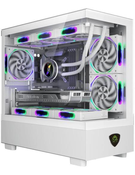 KeepOut XC-301W GLASS Mini-Torre Micro-ATX RGB Blanca