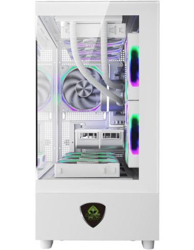 KeepOut XC-301W GLASS Mini-Torre Micro-ATX RGB Blanca