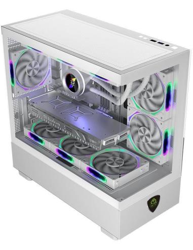 KeepOut XC-301W GLASS Mini-Torre Micro-ATX RGB Blanca