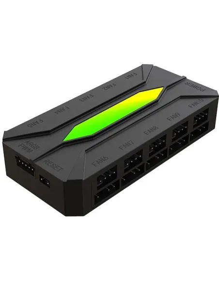 KeepOut X-FHUB10 HUB para Ventiladores RGB 10 Canales Negro
