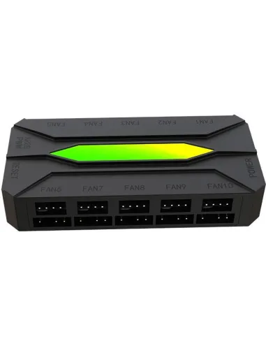KeepOut X-FHUB10 HUB para Ventiladores RGB 10 Canales Negro