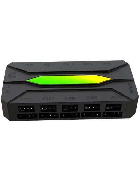 KeepOut X-FHUB10 HUB para Ventiladores RGB 10 Canales Negro
