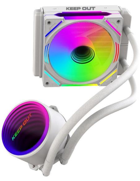 Keep Out XWC-120 ARGB Kit de Refrigeración Líquida 120mm Blanca
