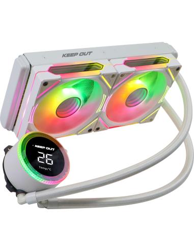 Keepout XWC-240W PRO Kit de Refrigeración Liquida 240mm RGB Blanca