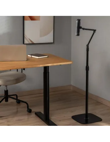 Aisens MSF3P-301 Soporte de Suelo para Tablet/Smartphone de 4.7"-12.9" Negro