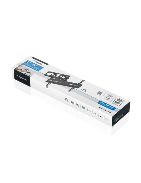 Aisens WT80TSLE-327 Soporte de Pared para Monitor/TV de 37"-80" Máx. 40 KG Negro