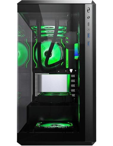 Keepout XC-905 PRO+ Torre Micro-ATX RGB USB-C Negra