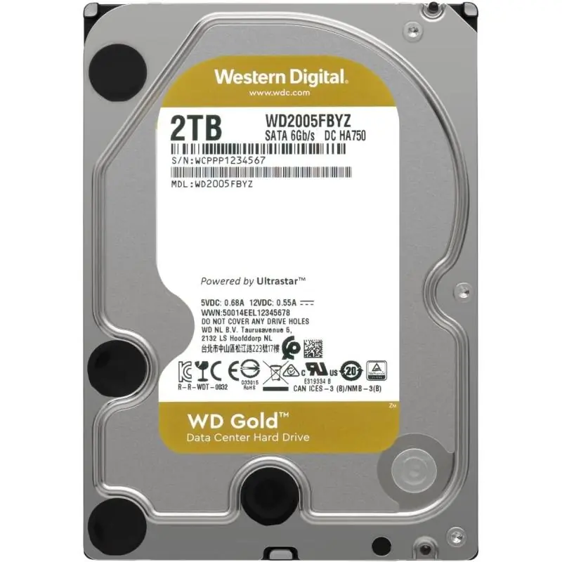 Western Digital Gold WD2005FBYZ HDD 3.5" 2TB SATA3