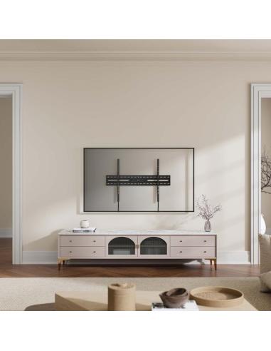 Aisens WT100F-317 Soporte ECO Ultra Delgado para Monitor/TV 75kg de 43”-100” Negro