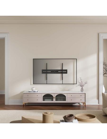 Aisens WT100F-317 Soporte ECO Ultra Delgado para Monitor/TV 75kg de 43”-100” Negro