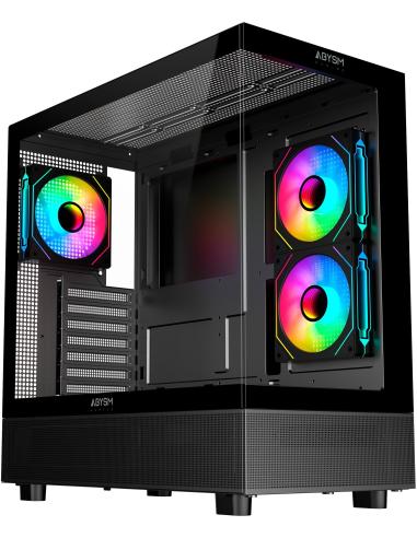 Abysm Gaming DANUBE SAVA H400 Prime Cristal Templado USB 3.2 Negra