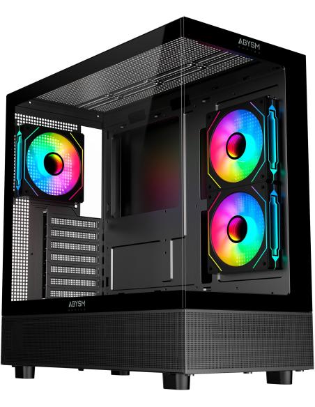 Abysm Gaming DANUBE SAVA H400 Prime Cristal Templado USB 3.2 Negra