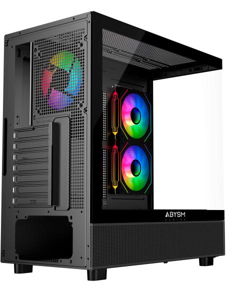 Abysm Gaming DANUBE SAVA H400 Prime Cristal Templado USB 3.2 Negra