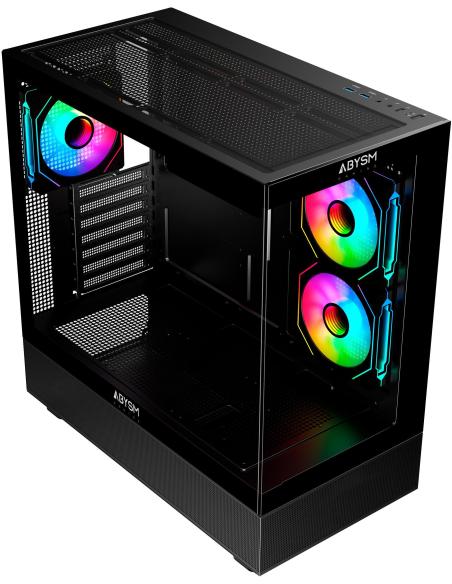 Abysm Gaming DANUBE SAVA H400 Prime Cristal Templado USB 3.2 Negra