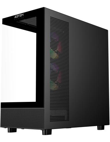 Abysm Gaming DANUBE SAVA H400 Prime Cristal Templado USB 3.2 Negra