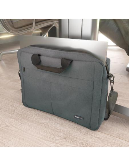 Aisens ASBG-BC025-GR Maletín para Portátil hasta 15.6" Gris