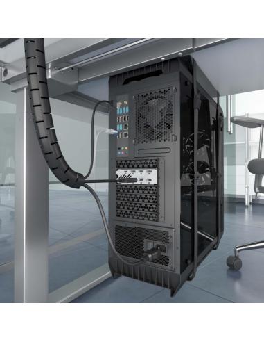 Aisens A151-0900 Organizador de Cables 10M Negro