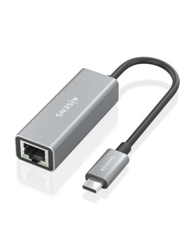 Aisens A109-0898 Adaptador USB-C a RJ-45 15 cm Gris