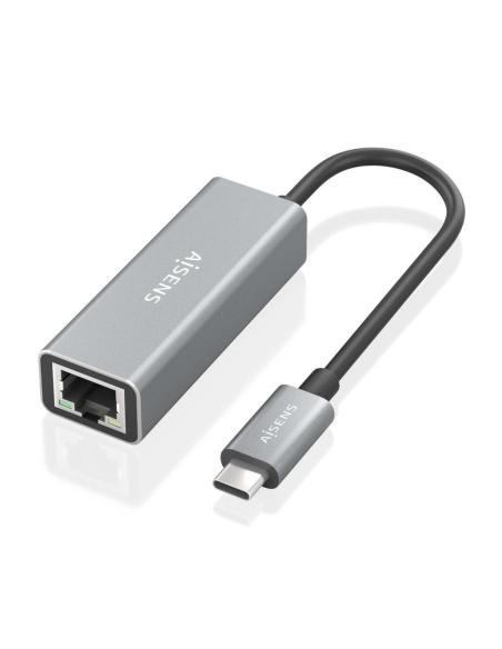 Aisens A109-0898 Adaptador USB-C a RJ-45 15 cm Gris