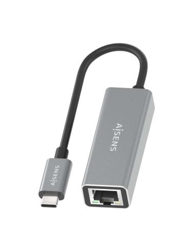 Aisens A109-0898 Adaptador USB-C a RJ-45 15 cm Gris
