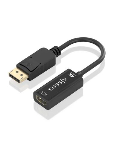Aisens A125-0905 Conversor DisplayPort a HDMI 15 cm Negro
