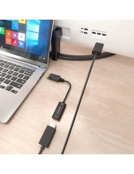 Aisens A125-0905 Conversor DisplayPort a HDMI 15 cm Negro