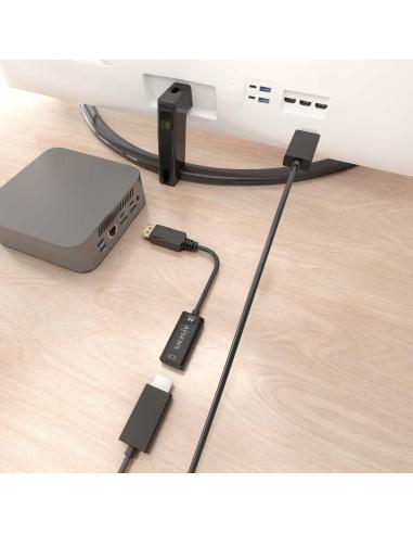 Aisens A125-0905 Conversor DisplayPort a HDMI 15 cm Negro