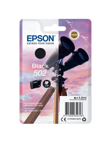 Epson Cartucho 502 Negro