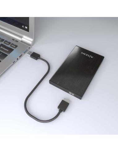 Aisens ASE-2527B Caja Externa 2.5" SATA3 USB 3.2 Negra