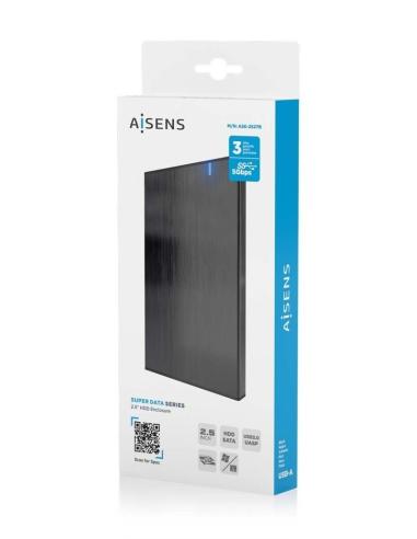Aisens ASE-2527B Caja Externa 2.5" SATA3 USB 3.2 Negra