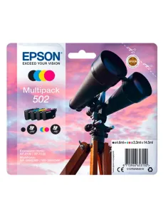 Epson 502 Multipack 4 Cartuchos de Tinta Negro/Cian/Magenta/Amarillo-CCICTO0754
