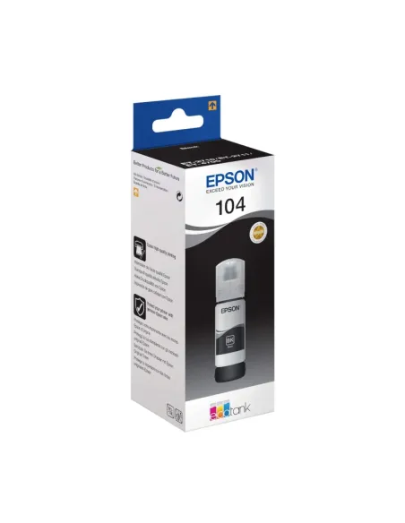 Epson Botella Tinta Ecotank 104 Negro