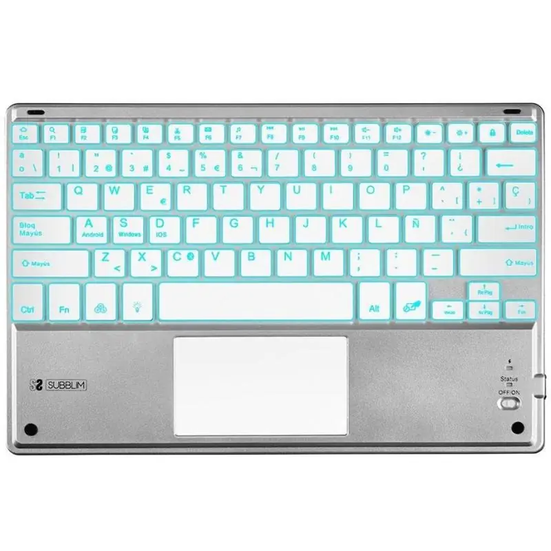 Subblim SUB-KBT-SMBT50 Teclado Inalámbrico Plata