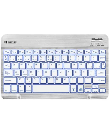 Subblim SUB-KBT-SMBL30 Teclado Inalámbrico Plata