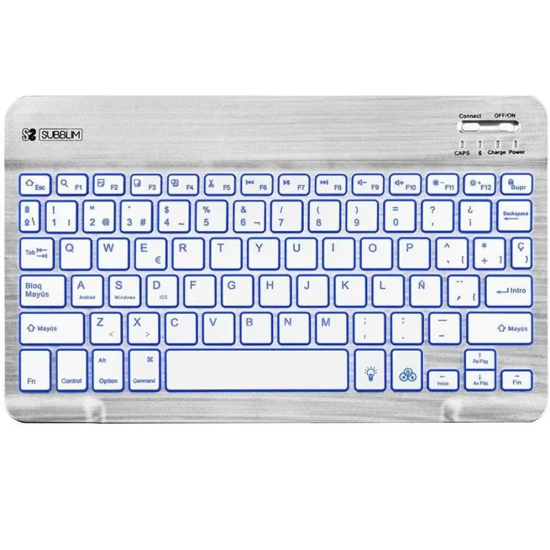 Subblim SUB-KBT-SMBL30 Teclado Inalámbrico Plata